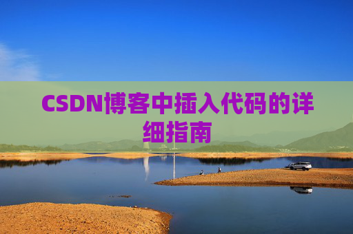 CSDN博客中插入代码的详细指南